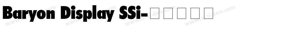 Baryon Display SSi字体转换